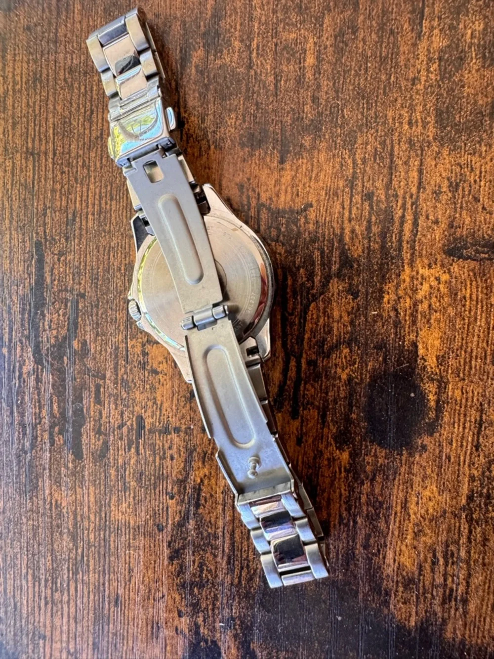 Bulova Silver Tone Watch with Pink Dial and Heart Accent